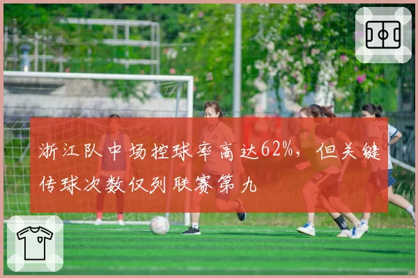浙江队中场控球率高达62%，但关键传球次数仅列联赛第九